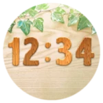 digital clock widget android application logo